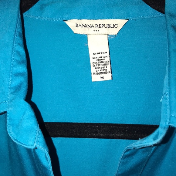 Banana Republic Turquoise Button Up - Picture 3 of 3